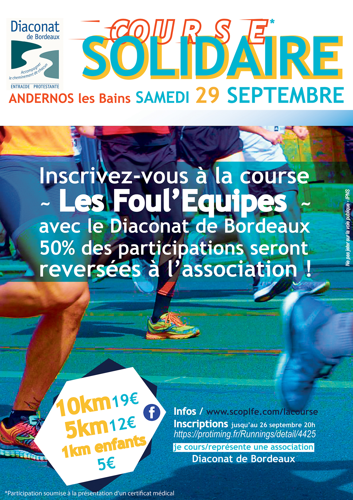 Foul'Equipes course solidaire Bordeaux-Bassins d'Arcachon