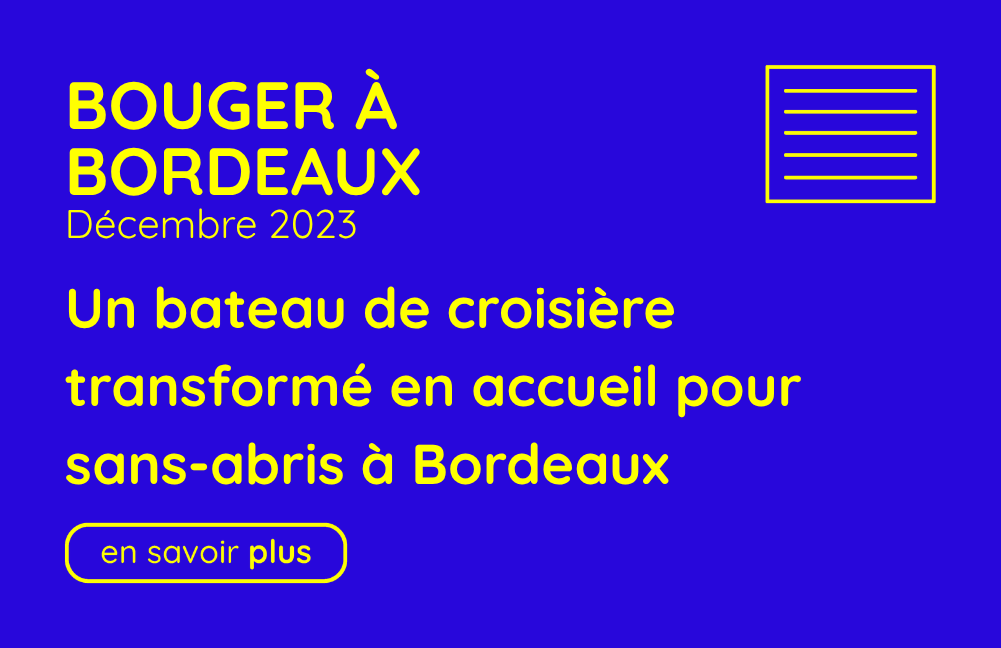 un bateau de croisière en accueil pour les sans abris